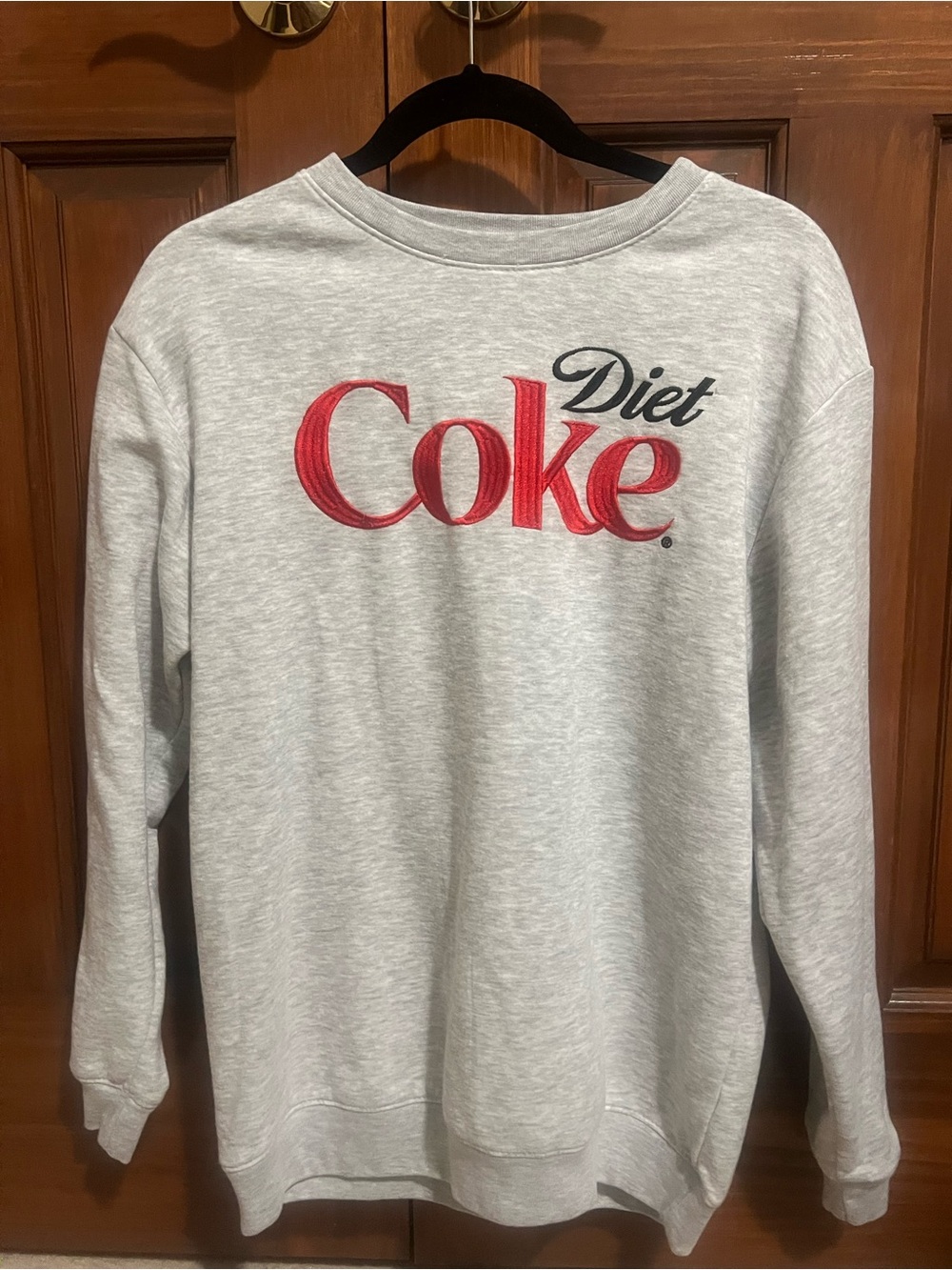 Coca Cola Grey Crewneck Sweatshirt with Red Logo